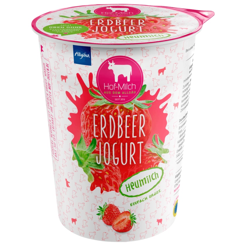 Allgäuer Hof-Milch Jogurt Erdbeer 400g